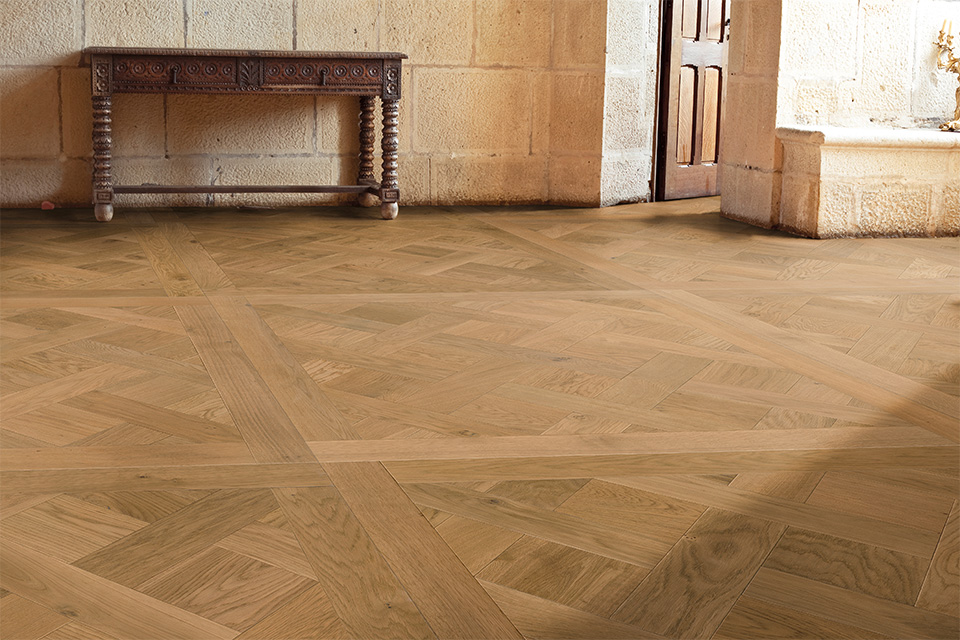 Tafelparkett Versailles Eiche Meribel – Woodline Parquetry