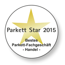 Parkett Star 2015 Auszeichnung für Der Parkett Riese Köln