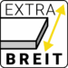 Grafik Icon: "Extra breit" für Großformatparkett Dielenriesen & Fischgrätriesen