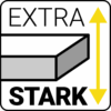 Grafik Icon: "Extra stark" für Großformatparkett Dielenriesen & Fischgrätriesen